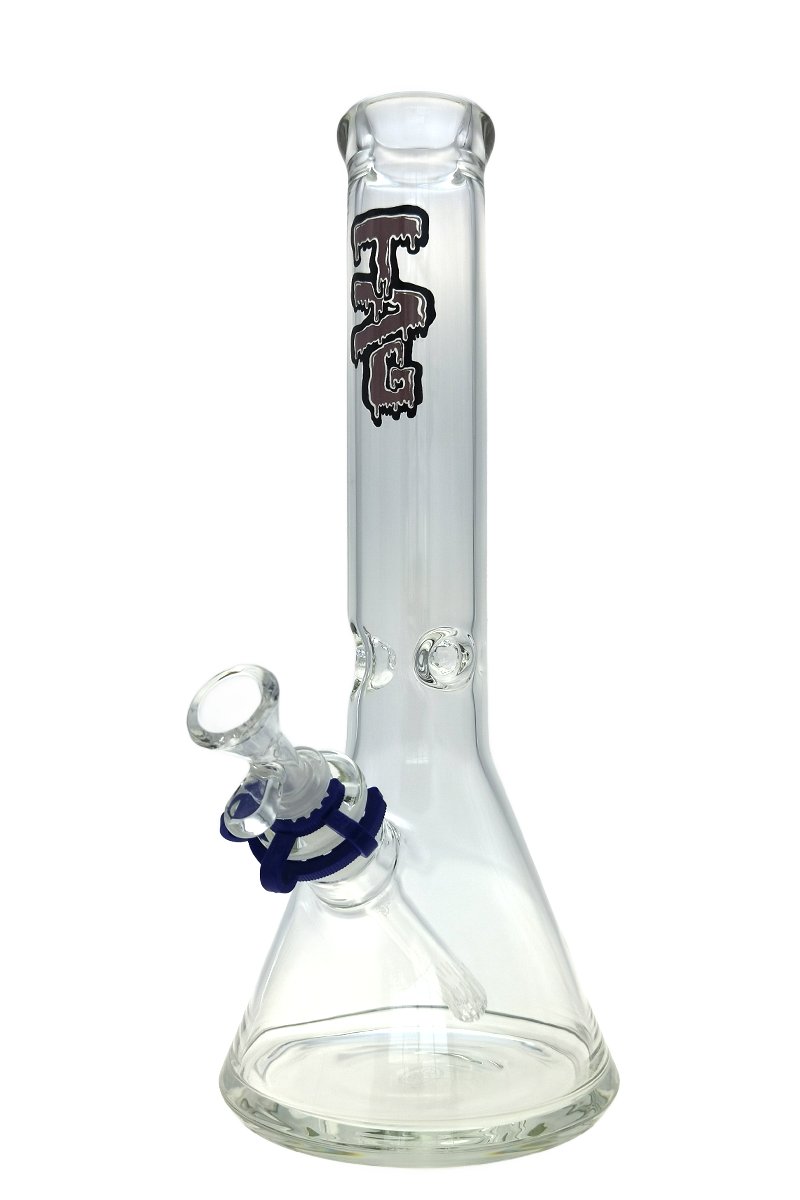 TAG - 14" Beaker 50x5MM - 18/14MM Downstem (4.00") - Discreet Smoker