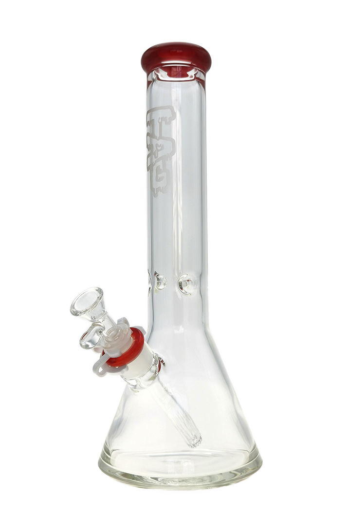 TAG - 14" Beaker 50x5MM - 18/14MM Downstem (4.00") - Discreet Smoker