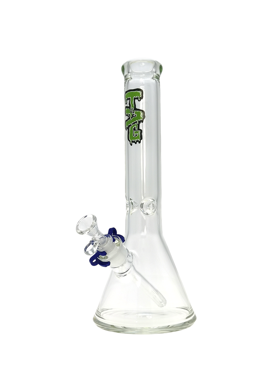 TAG - 14" Beaker 50x5MM - 18/14MM Downstem (4.00") - Discreet Smoker