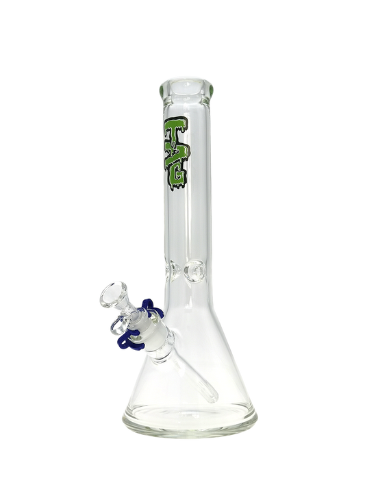TAG - 14" Beaker 50x5MM - 18/14MM Downstem (4.00") - Discreet Smoker