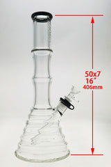 TAG - 15" Beaker Bamboo 50x7MM (4.50") 18/14MM Downstem - Discreet Smoker