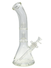 TAG - 14" Bent Neck Super Slit UFO Beaker 50x7MM - 18/14MM Downstem (4.00") - Discreet Smoker