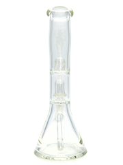 TAG - 14" Bent Neck Super Slit UFO Beaker 50x7MM - 18/14MM Downstem (4.00") - Discreet Smoker