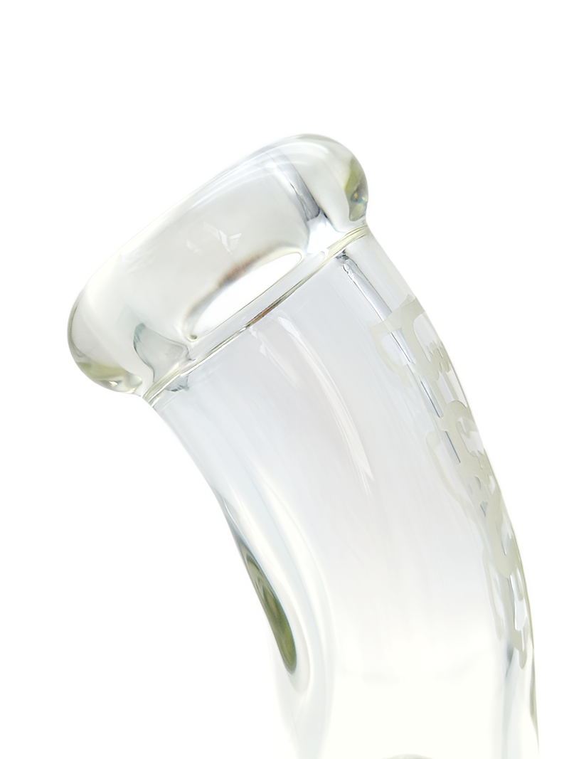 TAG - 14" Bent Neck Super Slit UFO Beaker 50x7MM - 18/14MM Downstem (4.00") - Discreet Smoker