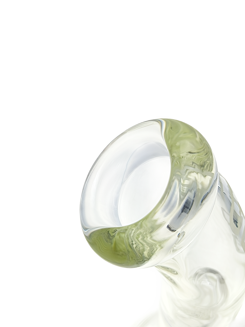 TAG - 14" Bent Neck Super Slit UFO Beaker 50x7MM - 18/14MM Downstem (4.00") - Discreet Smoker