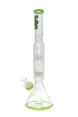 TAG - 21" Fixed Double 16 Arm Tree Beaker 50x7MM - 28/18MM Downstem (5.00") - Discreet Smoker
