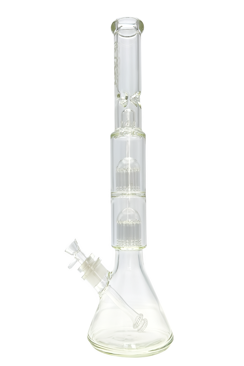 TAG - 21" Fixed Double 16 Arm Tree Beaker 50x7MM - 28/18MM Downstem (5.00") - Discreet Smoker