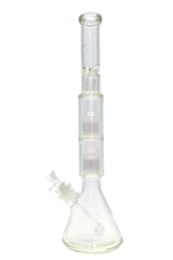 TAG - 21" Fixed Double 16 Arm Tree Beaker 50x7MM - 28/18MM Downstem (5.00") - Discreet Smoker