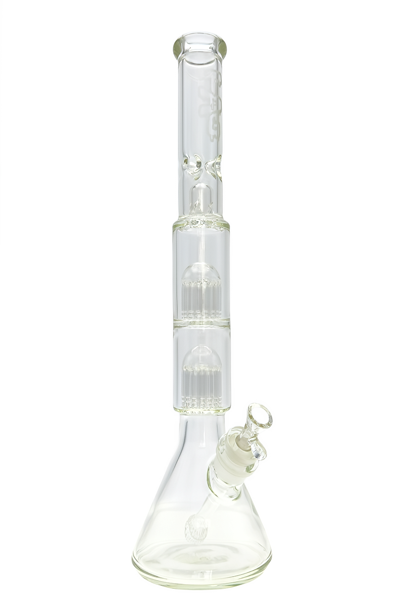 TAG - 21" Fixed Double 16 Arm Tree Beaker 50x7MM - 28/18MM Downstem (5.00") - Discreet Smoker