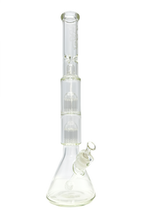 TAG - 21" Fixed Double 16 Arm Tree Beaker 50x7MM - 28/18MM Downstem (5.00") - Discreet Smoker