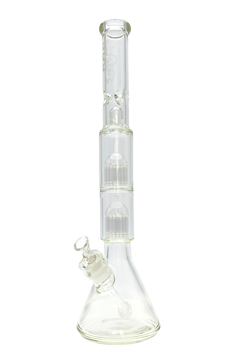 TAG - 21" Fixed Double 16 Arm Tree Beaker 50x7MM - 28/18MM Downstem (5.00") - Discreet Smoker