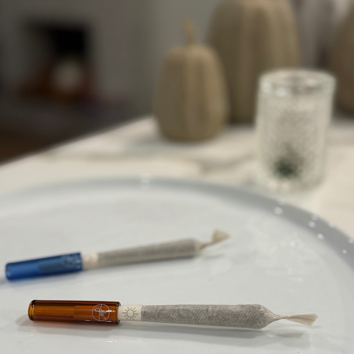 Glass Joint Tip | Amber - Discreet Smoker