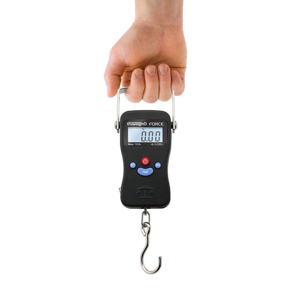 Truweigh Force Digital Hanging Scale - 110lb x 0.05lb - Black - Discreet Smoker