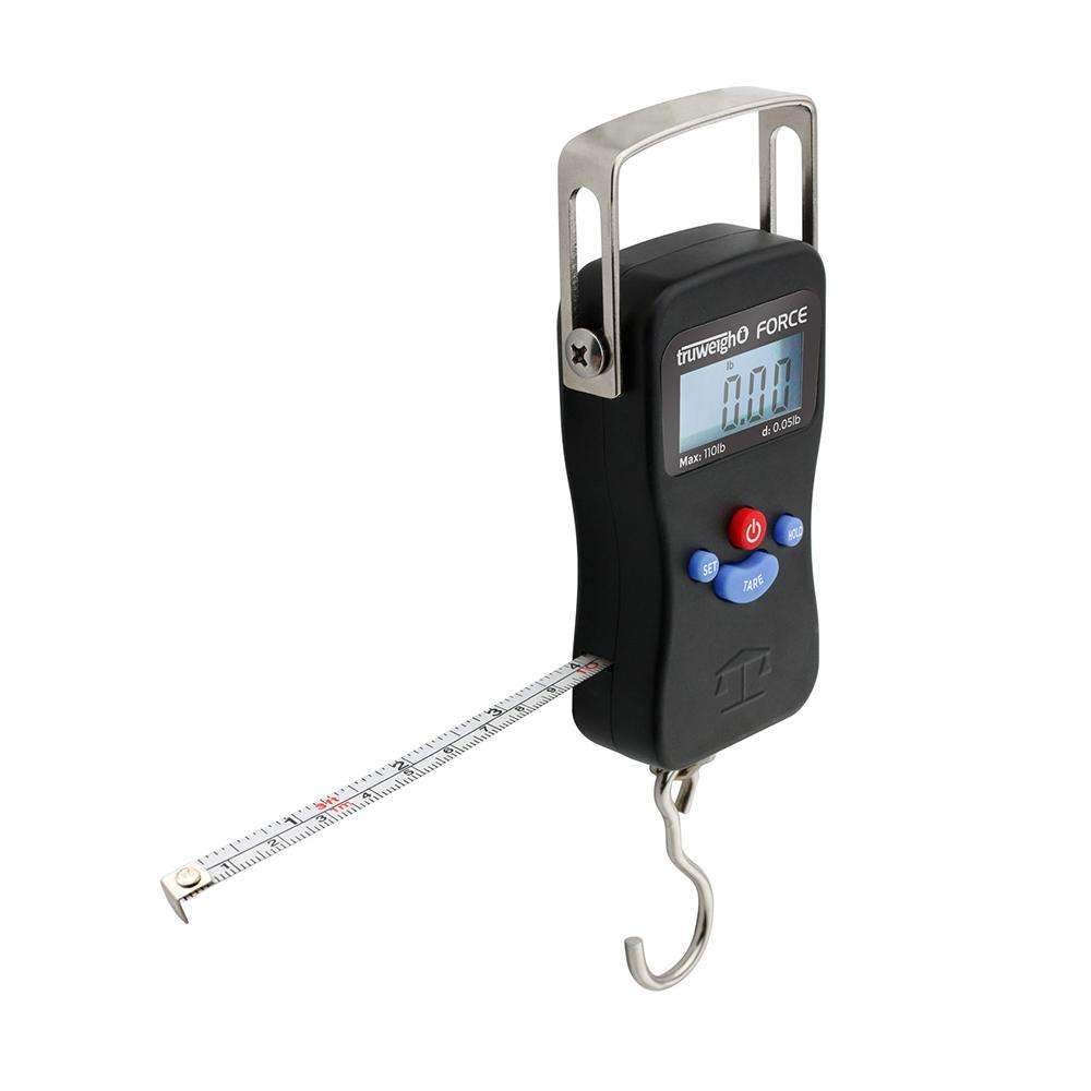 Truweigh Force Digital Hanging Scale - 110lb x 0.05lb - Black - Discreet Smoker
