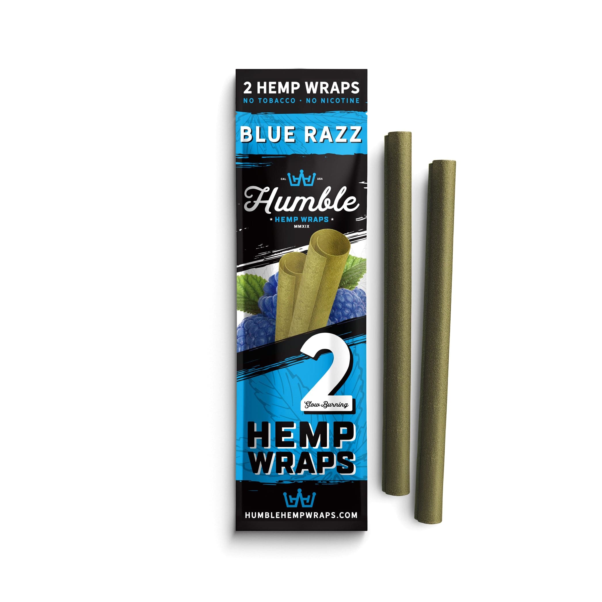 Humble Hemp Wraps - Blue Razz - 25 Pack - Discreet Smoker