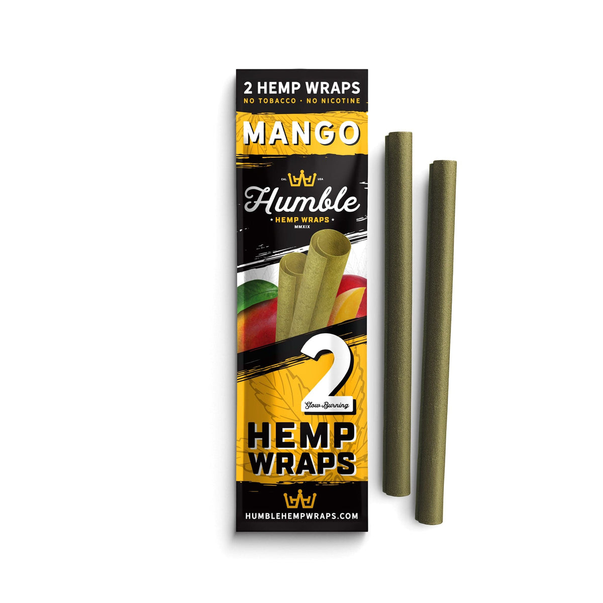 Humble Hemp Wraps - Mango - 25 Pack - Discreet Smoker