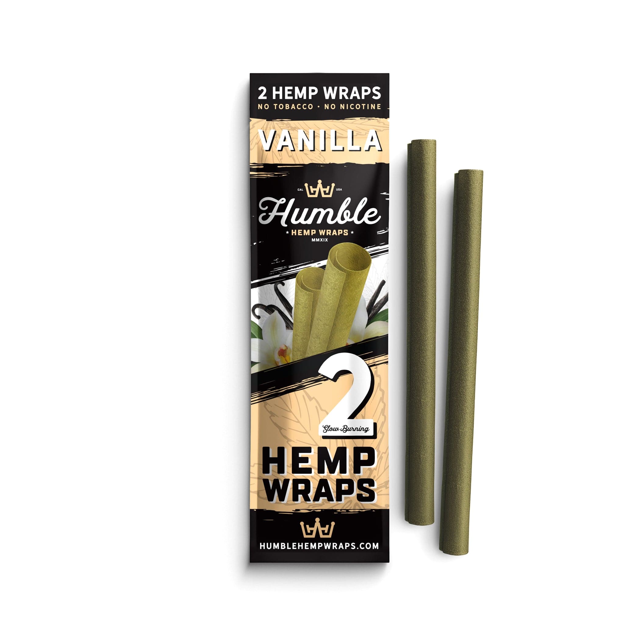 Humble Hemp Wraps - Vanilla - 25 Pack - Discreet Smoker