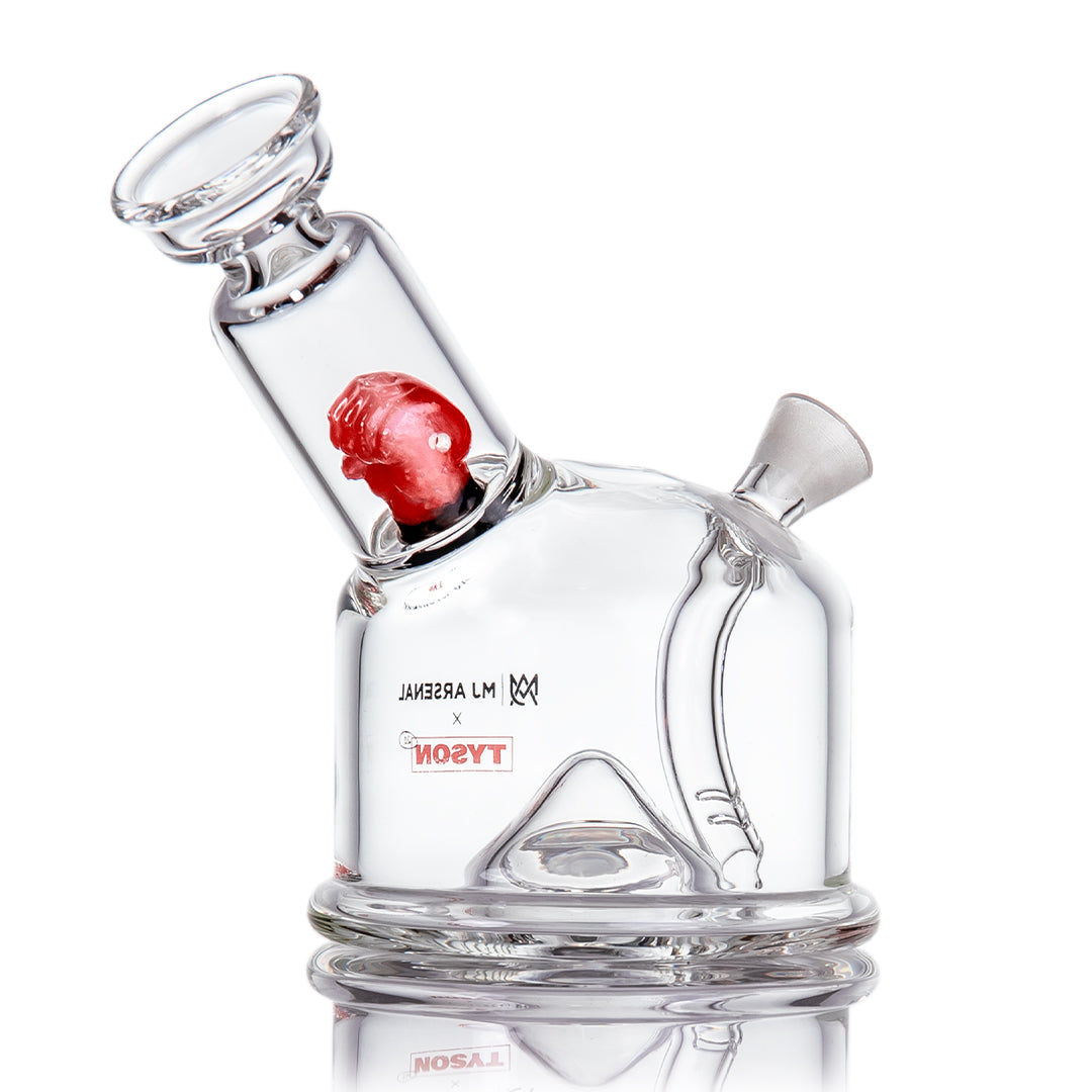 MJ Arsenal x Tyson 2.0 Punch-Out Bubbler - Discreet Smoker
