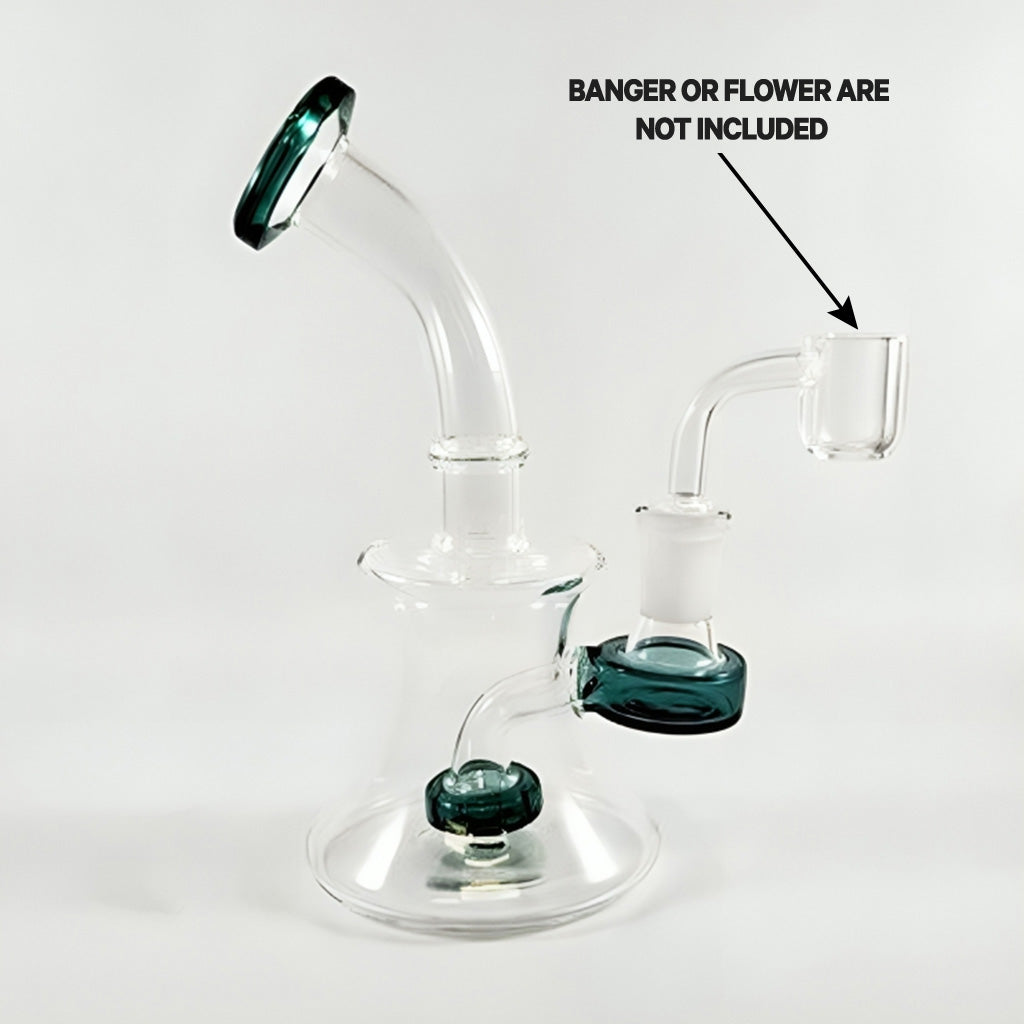 EXTENDED ROUND MOUTHPIECE MATRIX PERC RIG - Discreet Smoker