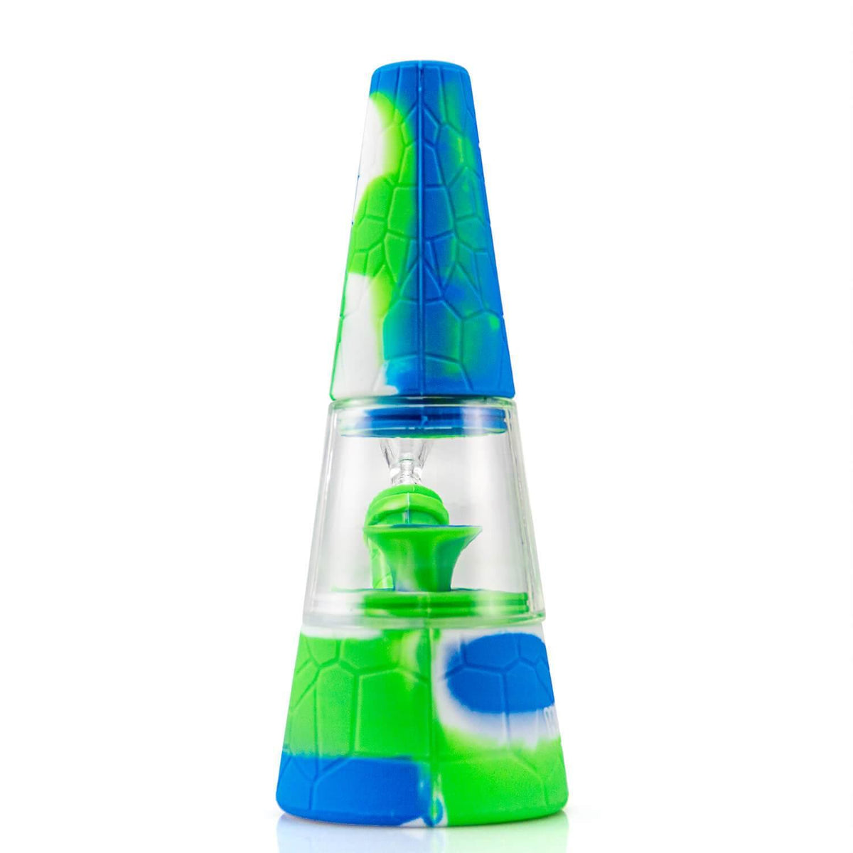 Fountain Silicone and Glass Bong - Discreet Smoker