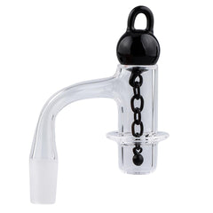 Full Weld Halo Blender Quartz Banger Set with Chained Carb Cap & Terp Pearl - Discreet Smoker