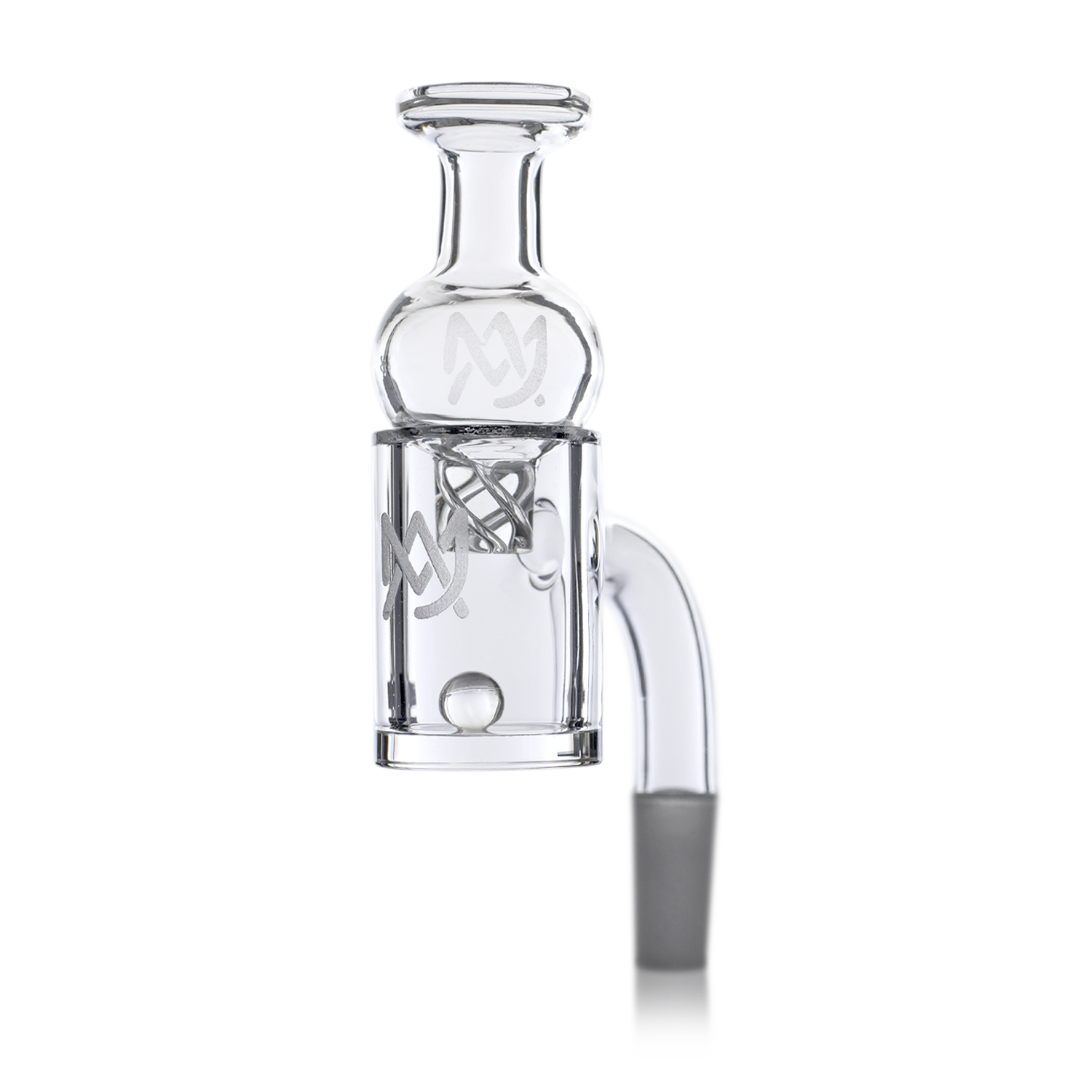 MJ Arsenal Premium Full Weld Clear Quartz Banger - Discreet Smoker
