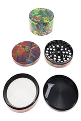 Metal Decal 4-Part Herb Grinder – 2½″