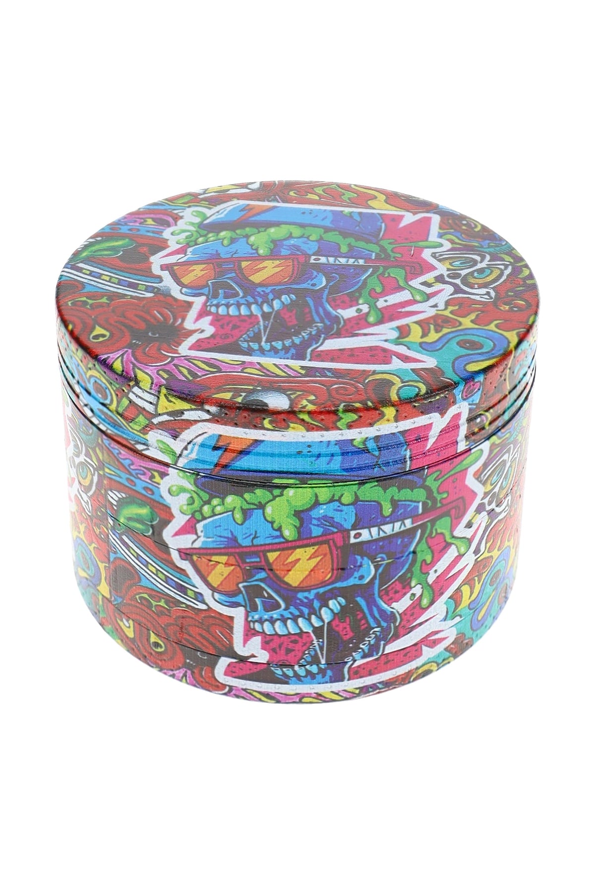 Metal Decal 4-Part Herb Grinder – 2½″