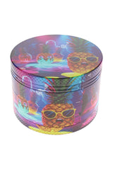 Metal Decal 4-Part Herb Grinder – 2½″