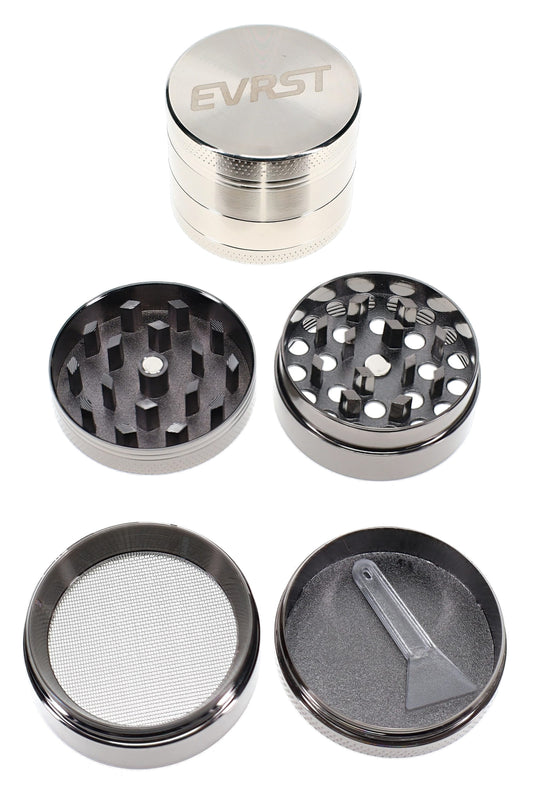 EVRST 4-Part Metal Herb Grinder – 1½″, 2″, 2½″, 3″ – Assorted - Discreet Smoker