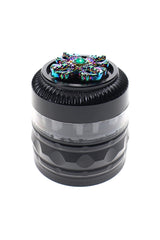 4-Part Metal Herb Grinder “Gem Spinner” – 2″ – Assorted