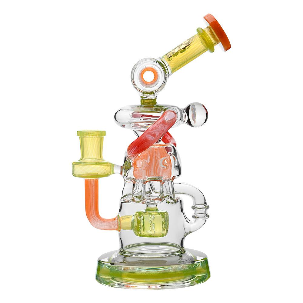 Calibear Gusher Recycler Dual Percolator Dab Rig - Discreet Smoker