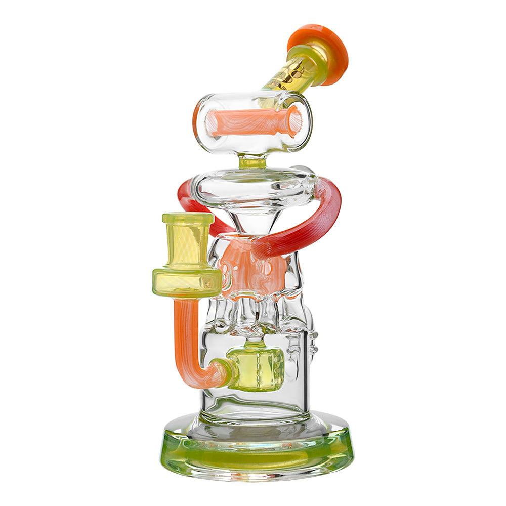 Calibear Gusher Recycler Dual Percolator Dab Rig - Discreet Smoker