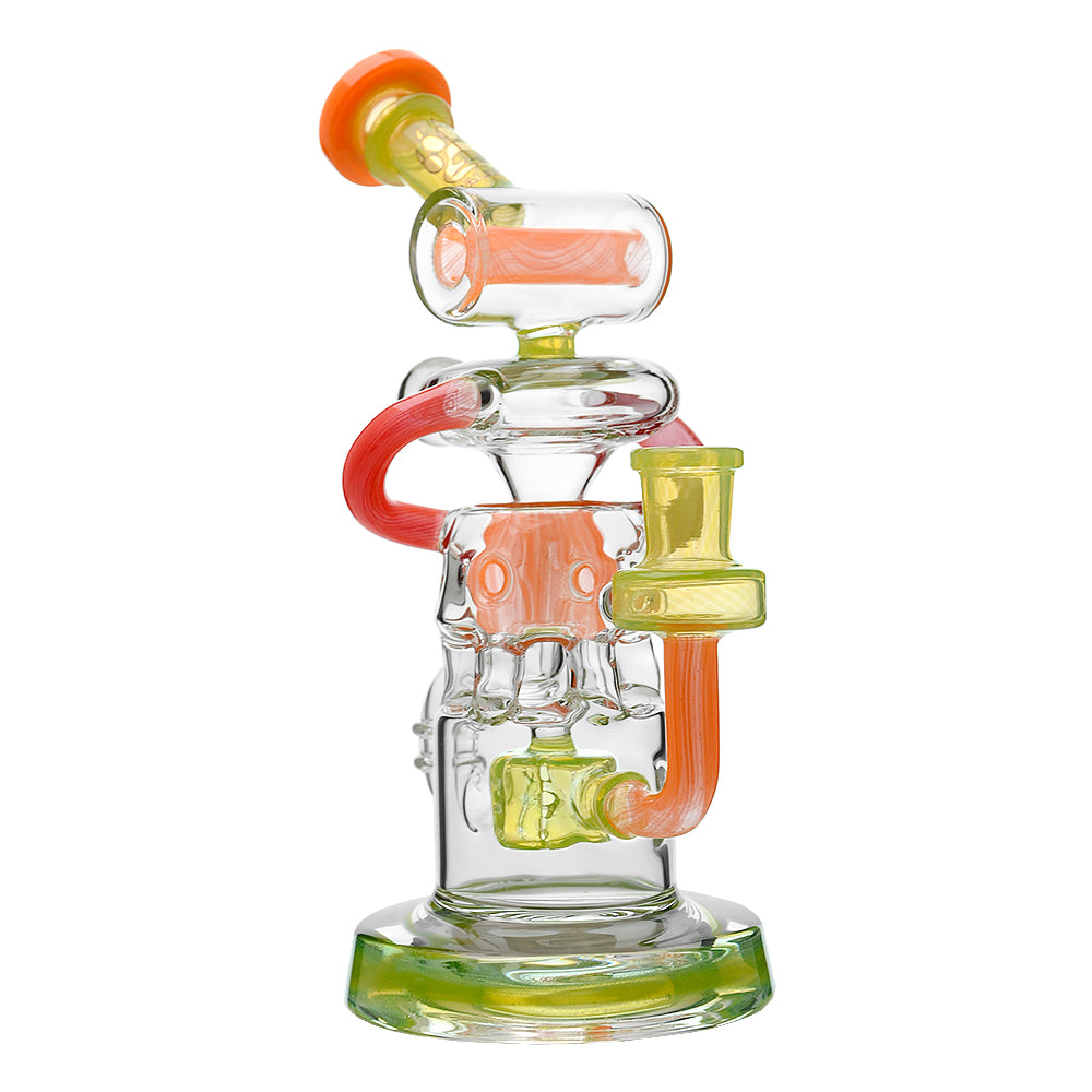 Calibear Gusher Recycler Dual Percolator Dab Rig - Discreet Smoker