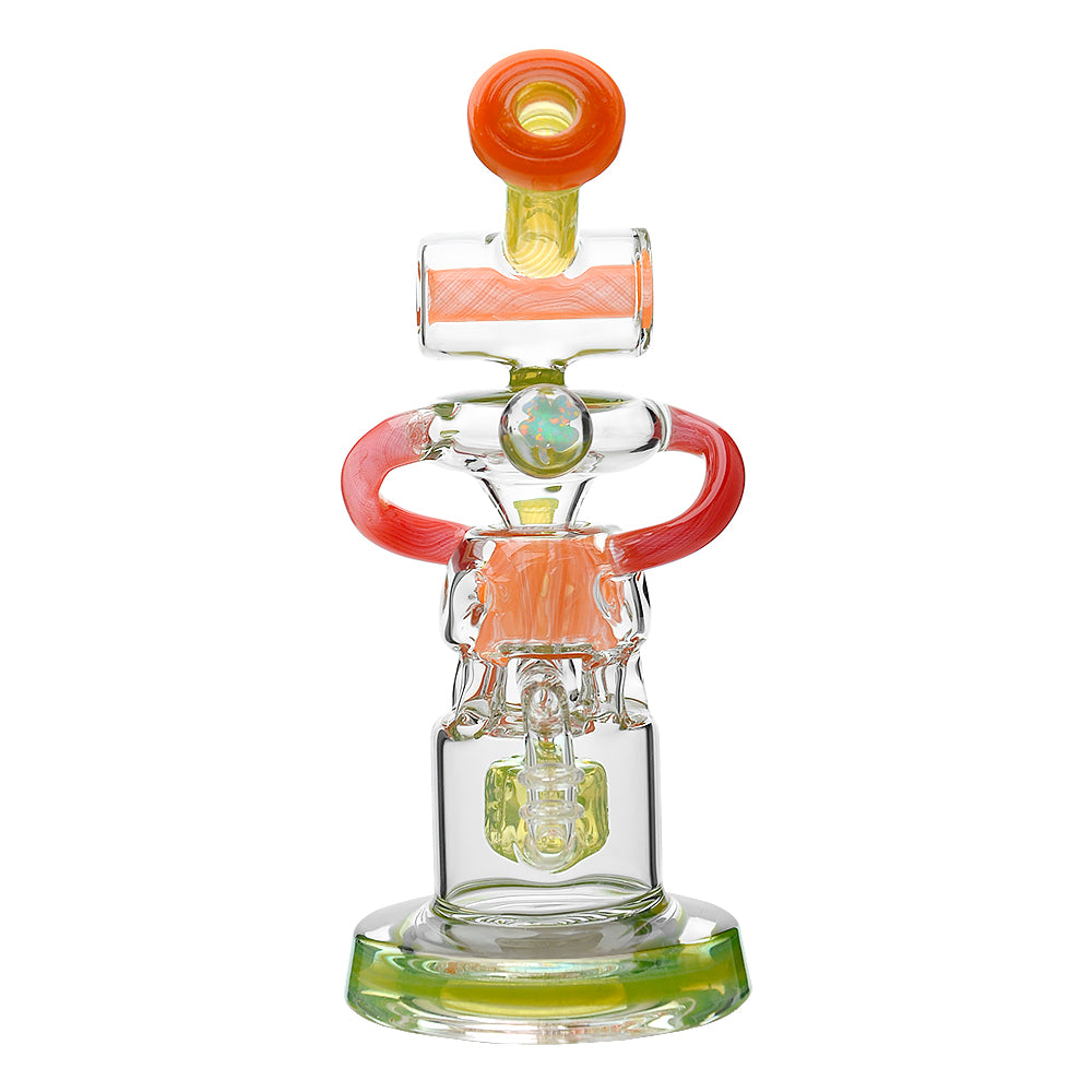 Calibear Gusher Recycler Dual Percolator Dab Rig - Discreet Smoker