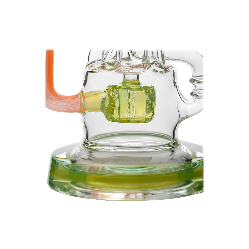 Calibear Gusher Recycler Dual Percolator Dab Rig - Discreet Smoker