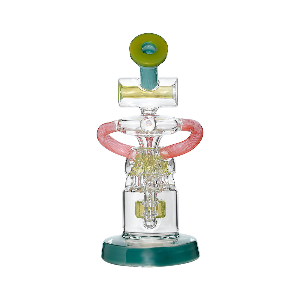 Calibear Gusher Recycler Dual Percolator Dab Rig - Discreet Smoker