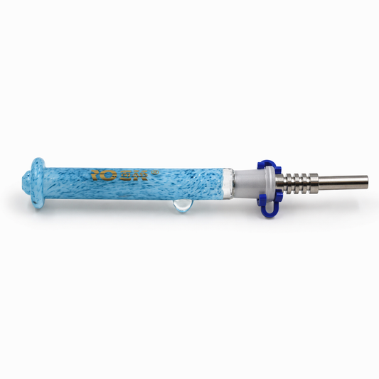 Ember Wand 14mm Rock Glass Nectar Straw - Discreet Smoker