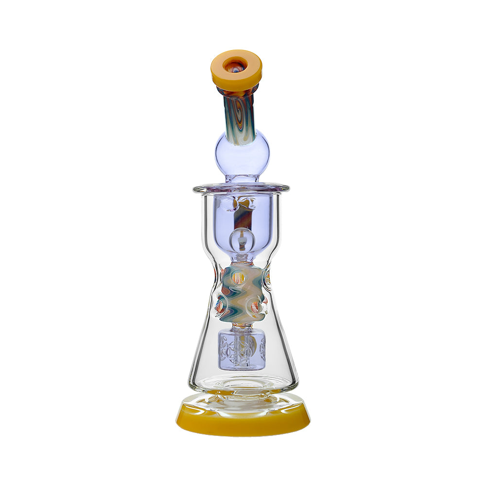 Calibear WigWag Seed Of Life Percolator Incycler Dab Rig - Discreet Smoker