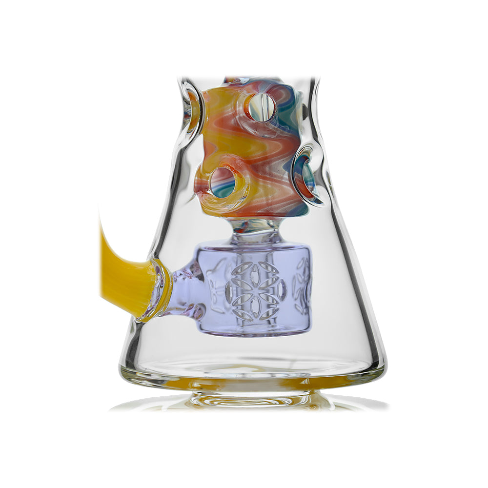 Calibear WigWag Seed Of Life Percolator Incycler Dab Rig - Discreet Smoker