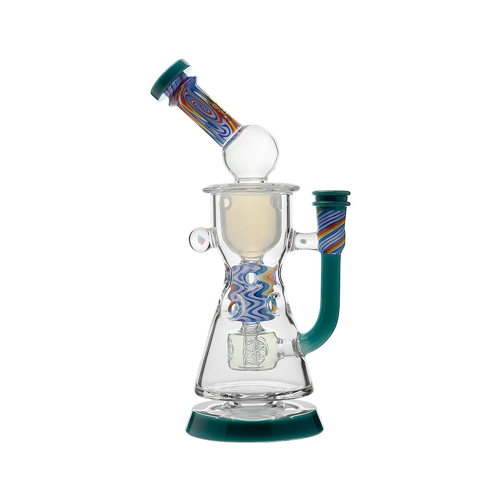 Calibear WigWag Seed Of Life Percolator Incycler Dab Rig - Discreet Smoker
