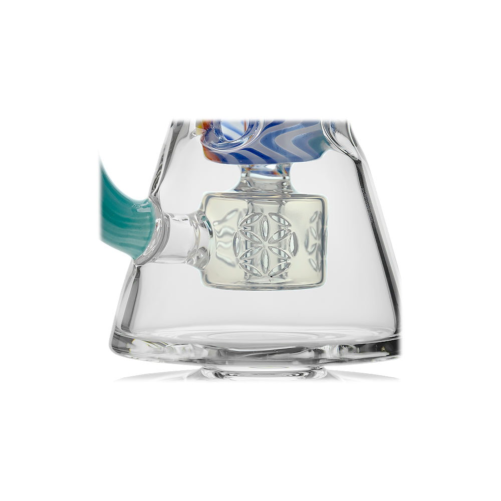 Calibear WigWag Seed Of Life Percolator Incycler Dab Rig - Discreet Smoker
