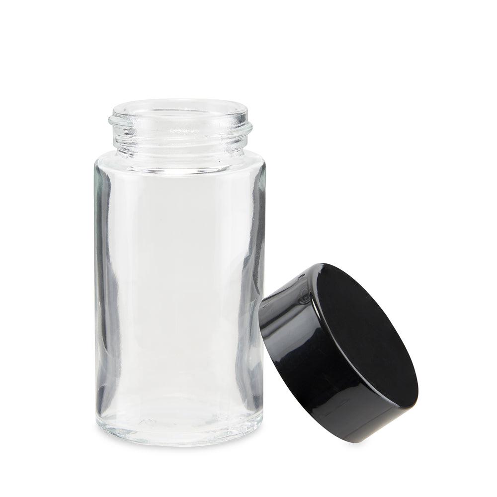 84mm Child Resistant Glass Joint Jar w/ Lid – 180ct Bulk - Discreet Smoker
