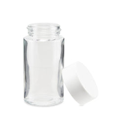 84mm Child Resistant Glass Joint Jar w/ Lid – 180ct Bulk - Discreet Smoker