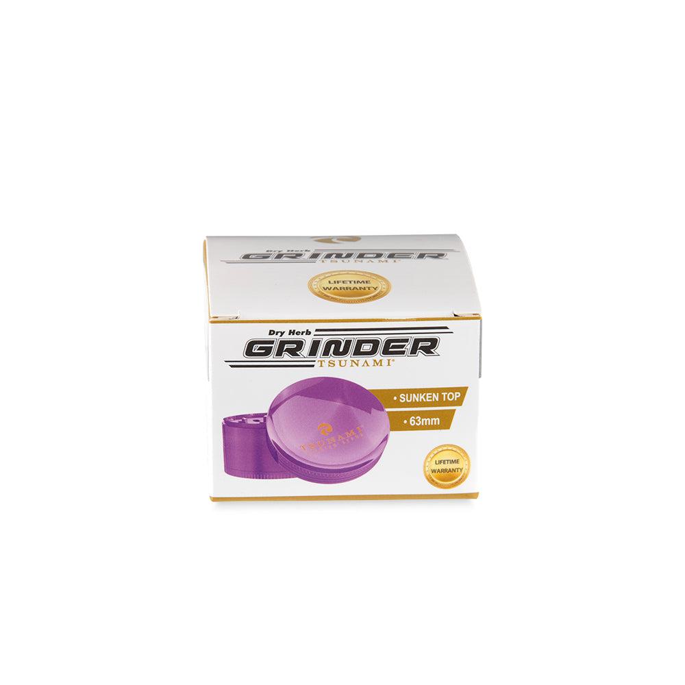 Tsunami Grinder - 63mm - Purple - Discreet Smoker