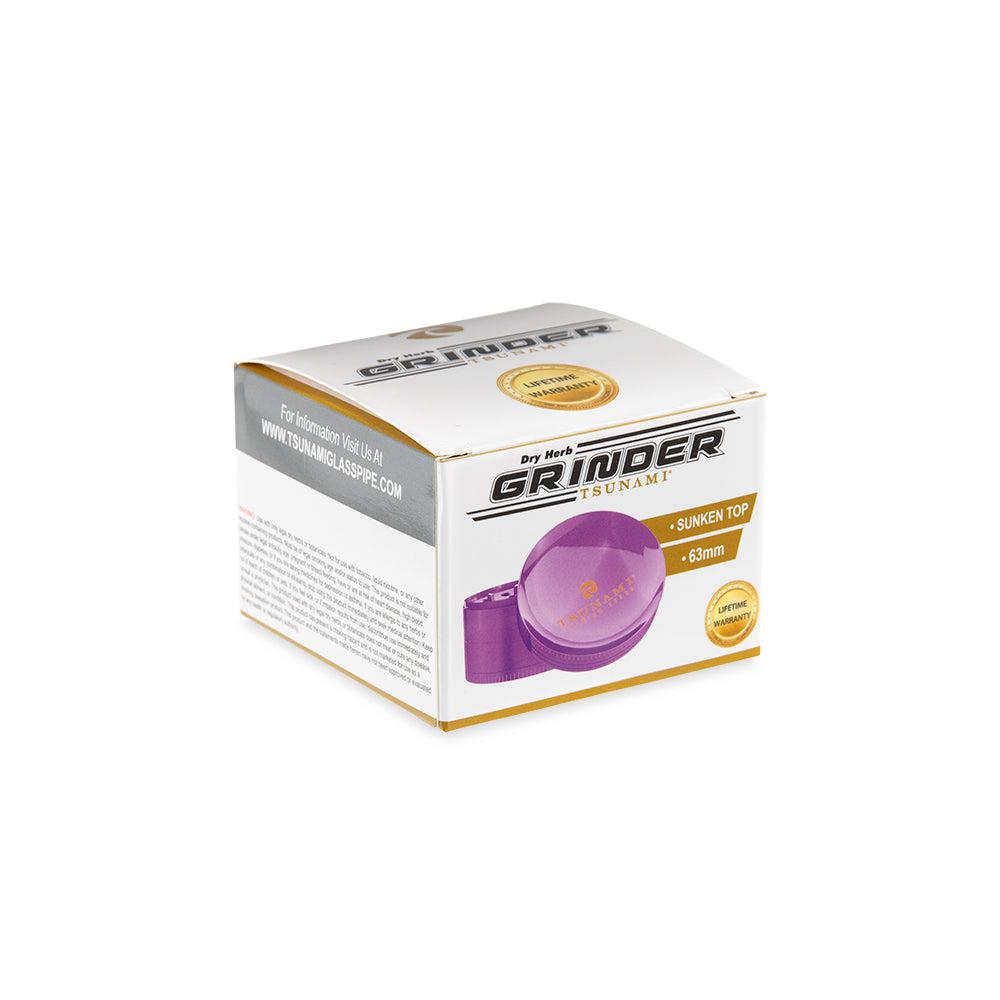 Tsunami Grinder - 63mm - Purple - Discreet Smoker