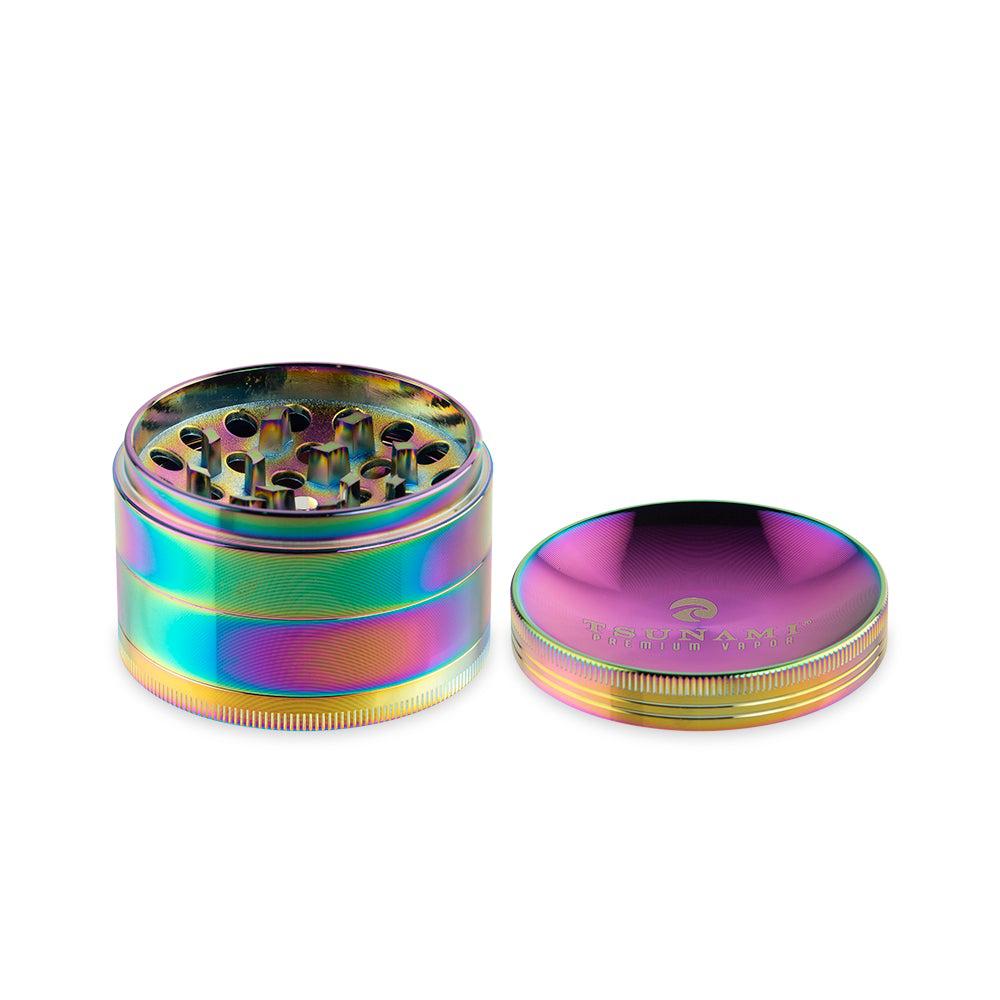 Tsunami Grinder - 63mm - Rainbow - Discreet Smoker