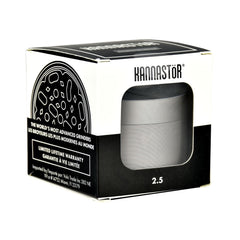 Kannastor Multi Chamber 4pc Grinder Easy Screen - 2.5" / Gunmetal - Discreet Smoker