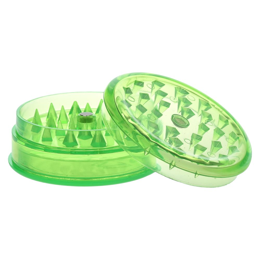 Grind-and-Store Acrylic Grinder | 3pc | 2.2" - Discreet Smoker