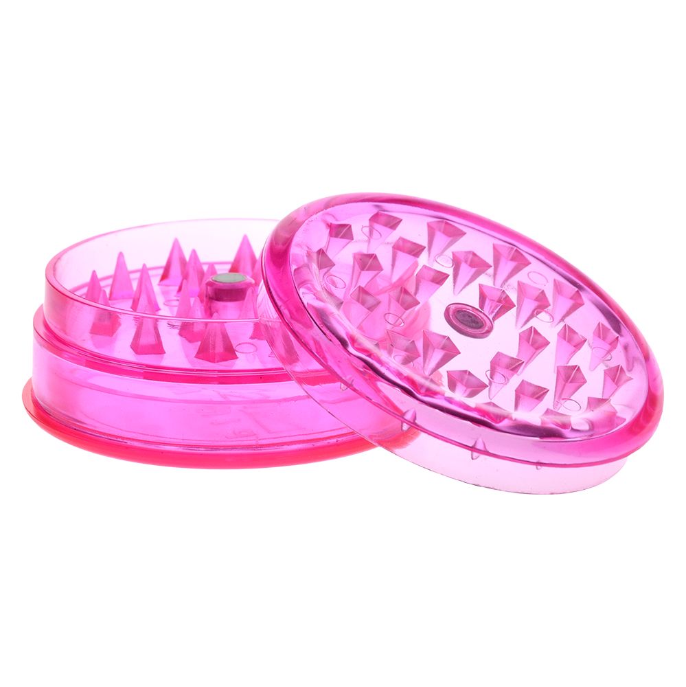 Grind-and-Store Acrylic Grinder | 3pc | 2.2" - Discreet Smoker